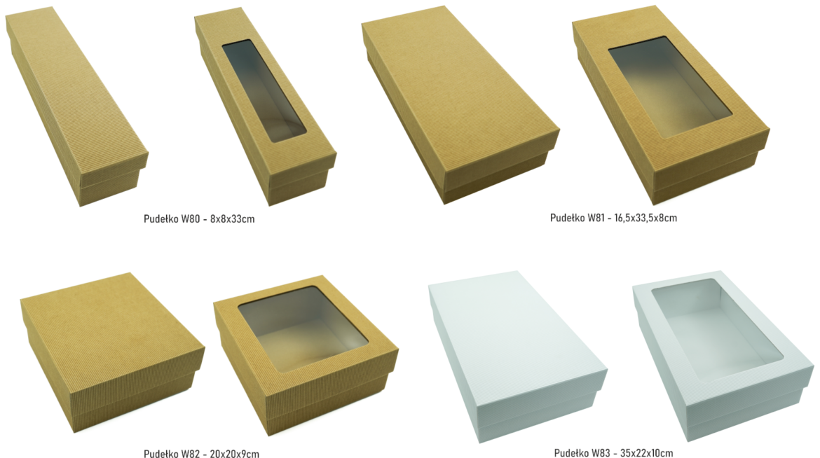 Tekturowe pudełka na prezenty