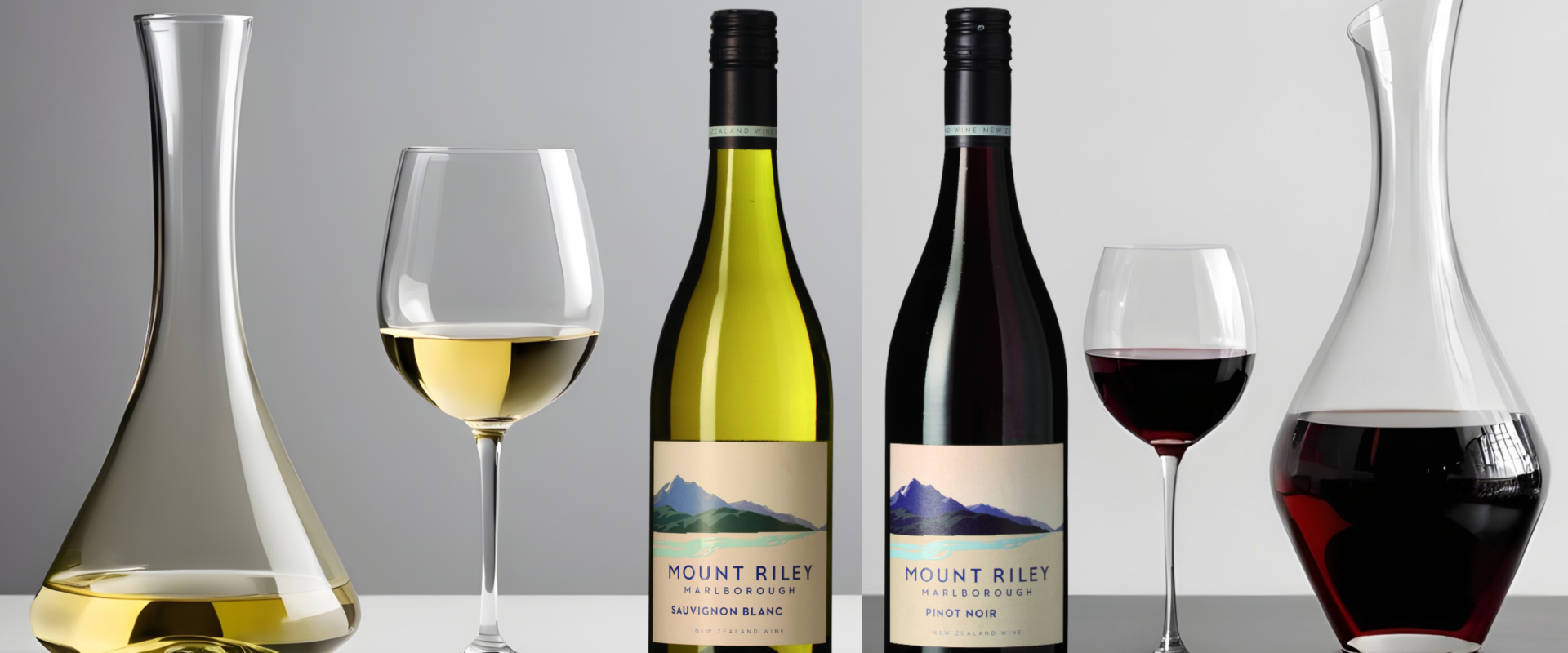 MARLBOROUGH Mount Riley Sauvignon Blanc vs Pinot Noir