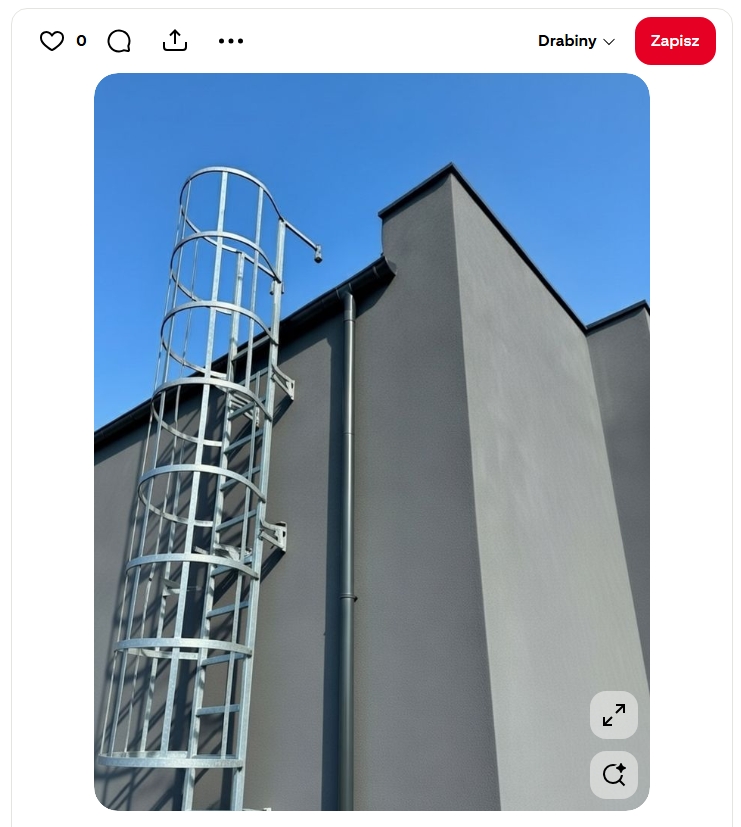 Instrukcja montażu pionowej drabiny na dach